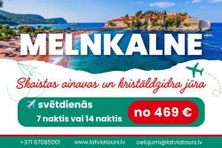 Melnkalne par izdevīgu cenu! Latvia Tours